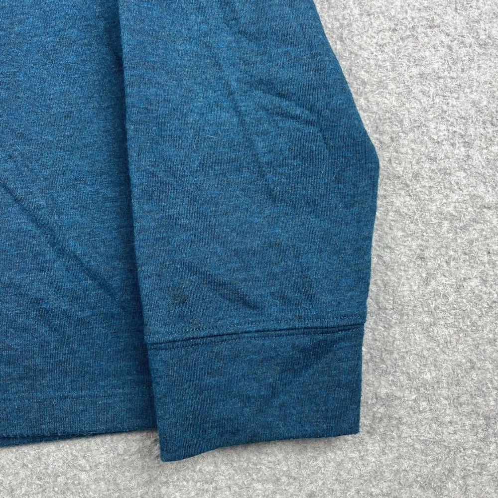 UNTUCKit Pullover Men Large Henley Teal Blue Grassi Lined Long Sleeve Thermal - Picture 6 of 9